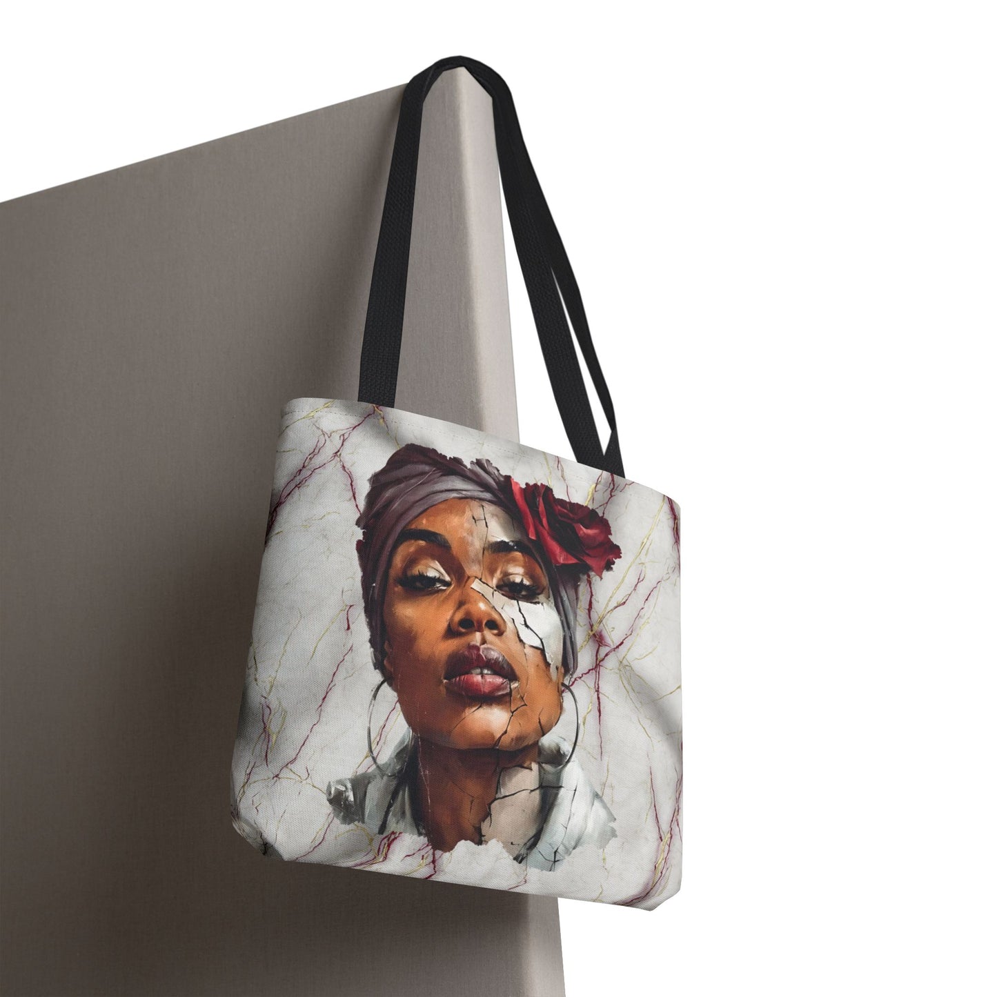 Regal Fracture Canvas Tote Bag — Masks Off Collection