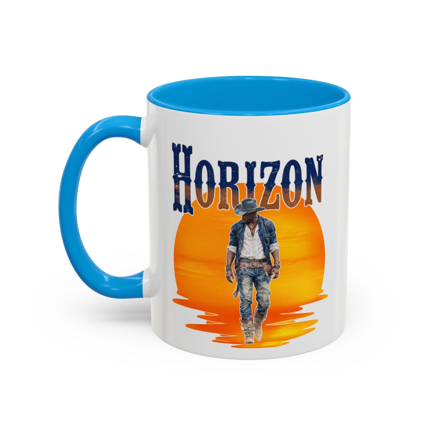 Horizon Cowboy Sunset Coffee Mug | Western Rodeo Gift | Rustic Cowboy Coffee Cup for Country Lifestyle Fans