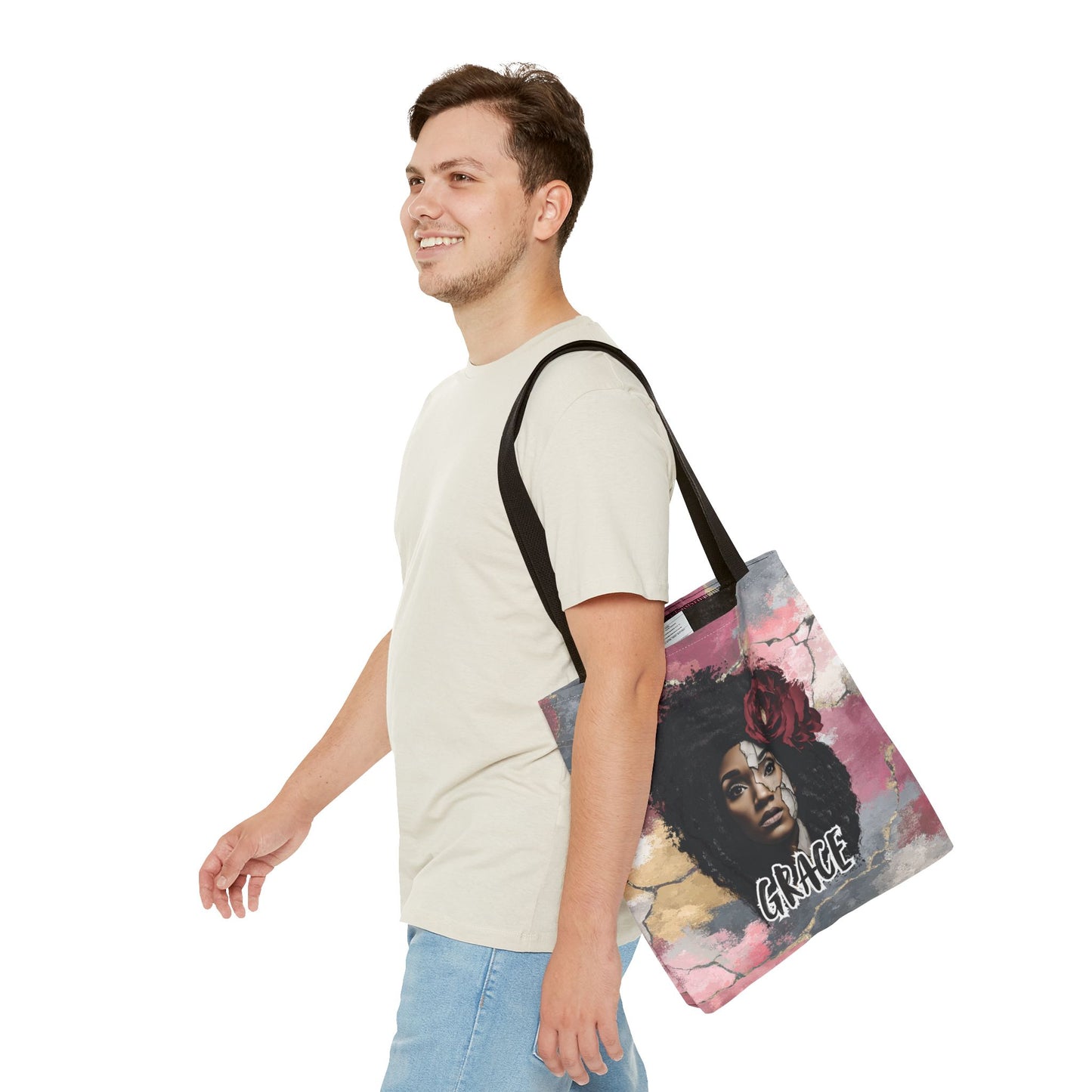 Grace (Colorful Edition) Tote Bag — Masks Off Collection
