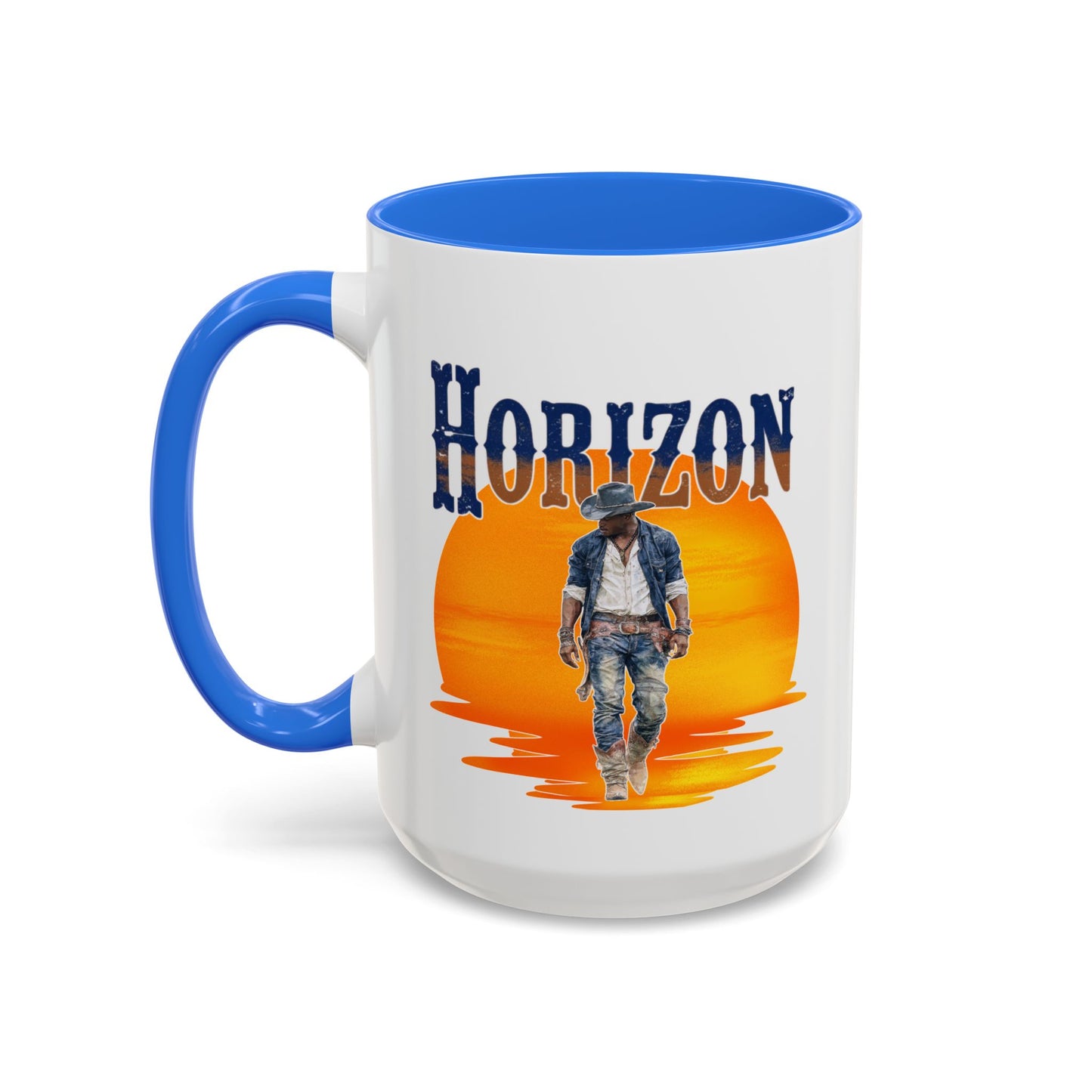 Horizon Cowboy Sunset Coffee Mug | Western Rodeo Gift | Rustic Cowboy Coffee Cup for Country Lifestyle Fans