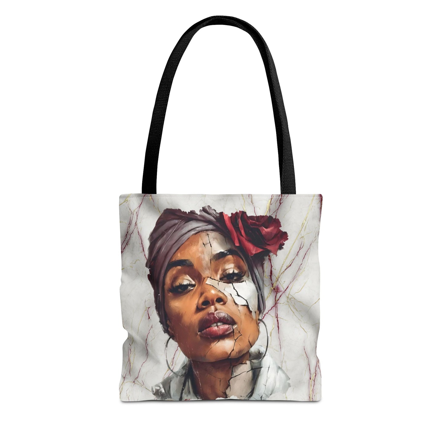 Regal Fracture Canvas Tote Bag — Masks Off Collection