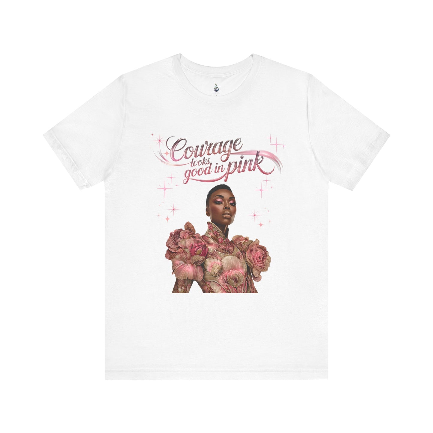 Courage Queen Shirt | Breast Cancer Awareness Tee | Survivor Strength Shirt | Pink Ribbon Courage T-Shirt | Empowerment Gift for Women