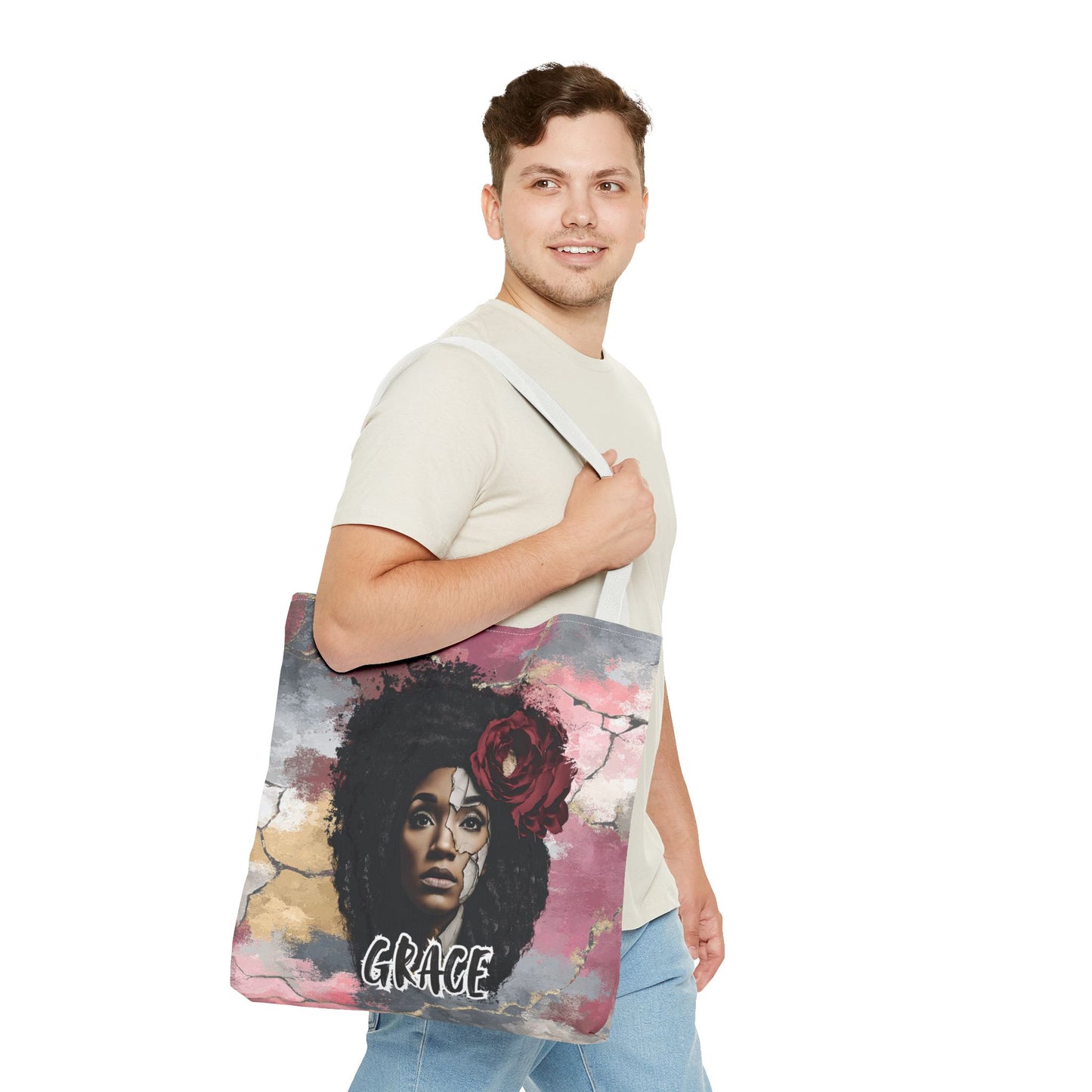 Grace (Colorful Edition) Tote Bag — Masks Off Collection