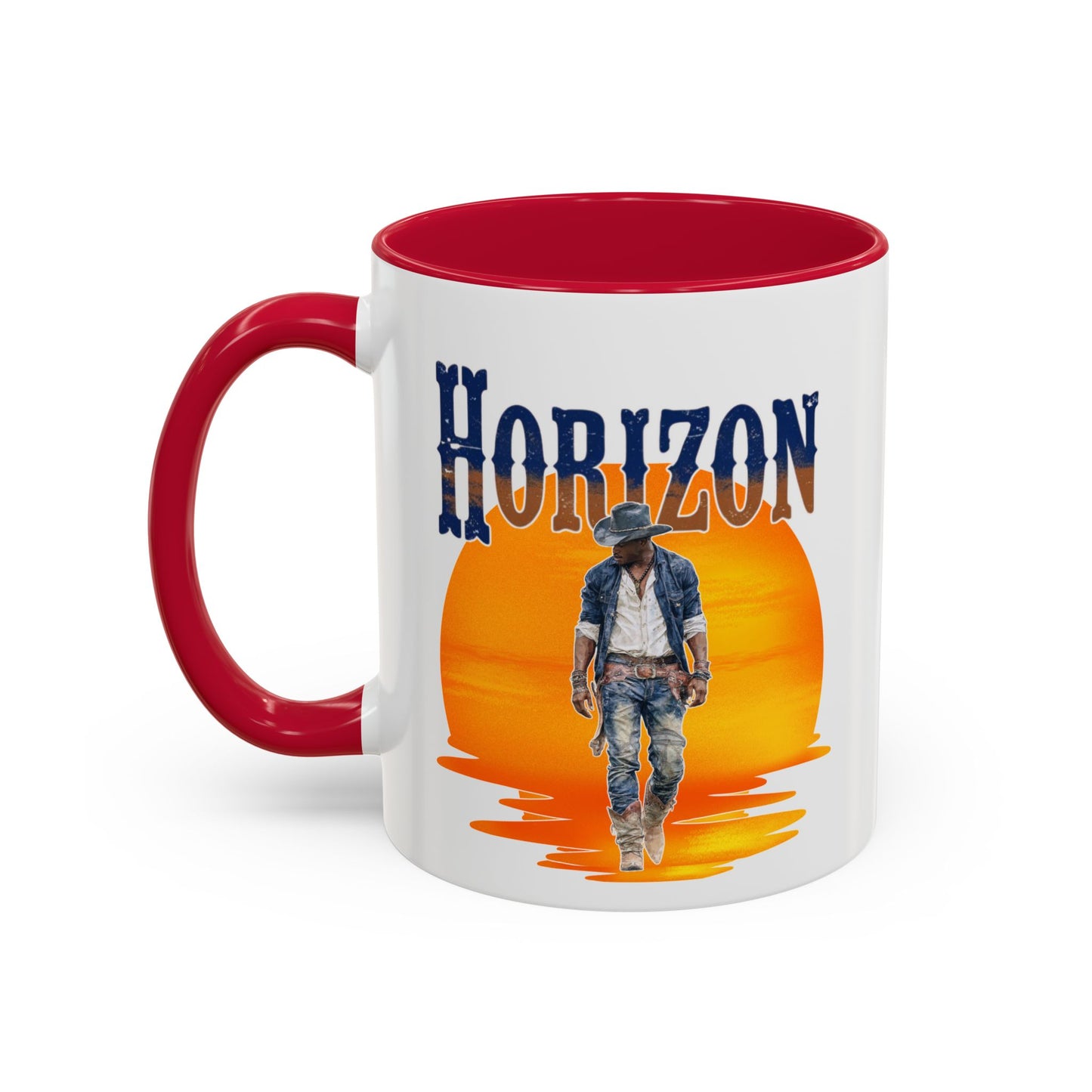 Horizon Cowboy Sunset Coffee Mug | Western Rodeo Gift | Rustic Cowboy Coffee Cup for Country Lifestyle Fans