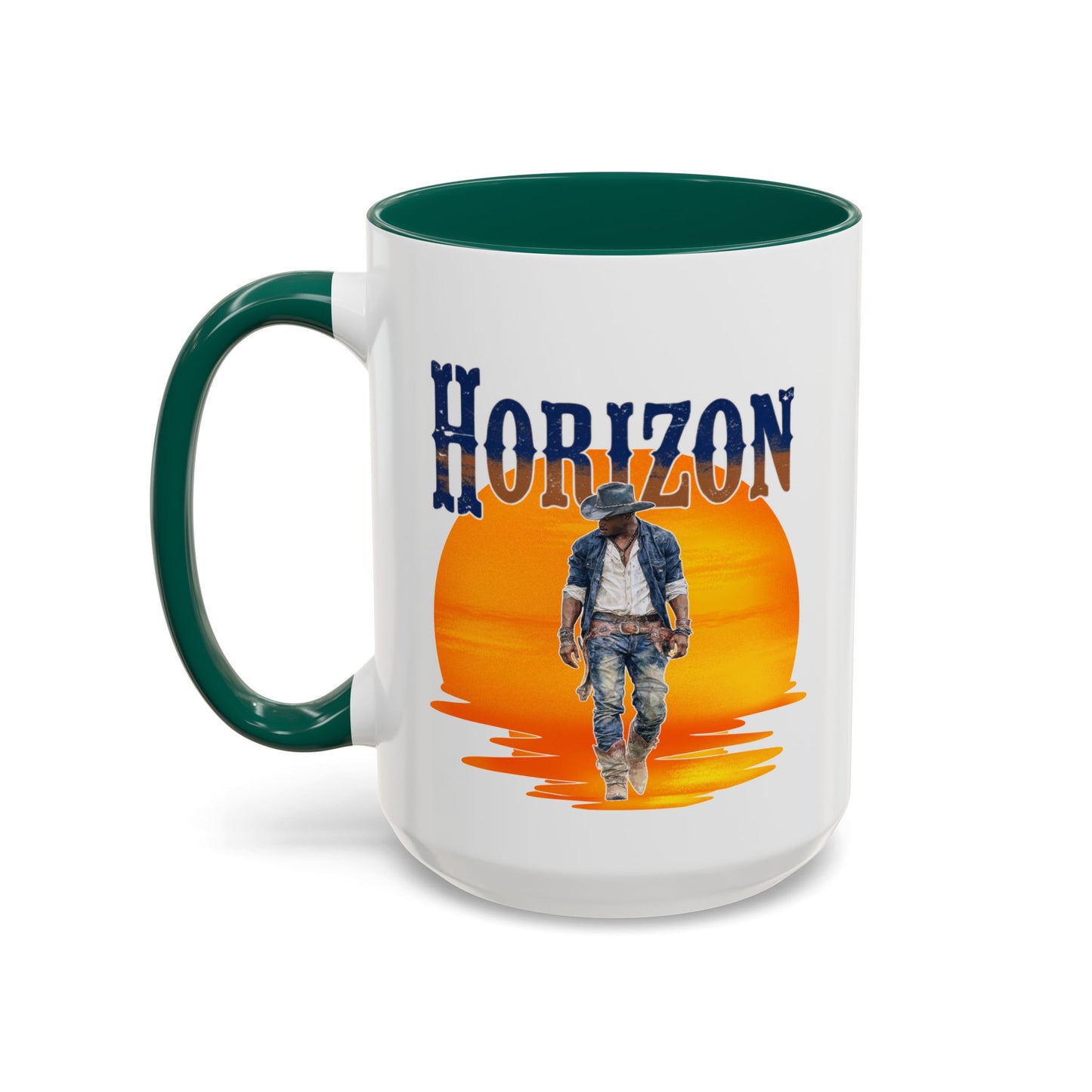 Horizon Cowboy Sunset Coffee Mug | Western Rodeo Gift | Rustic Cowboy Coffee Cup for Country Lifestyle Fans