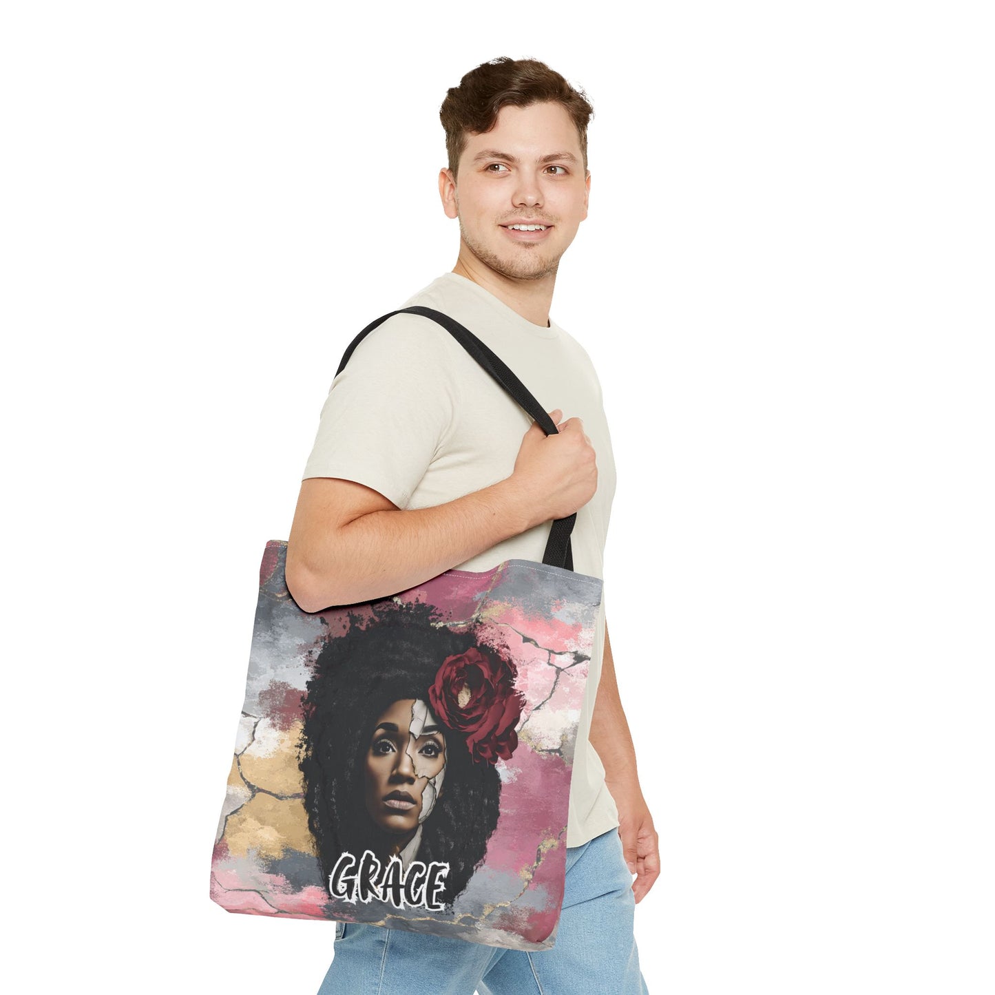 Grace (Colorful Edition) Tote Bag — Masks Off Collection