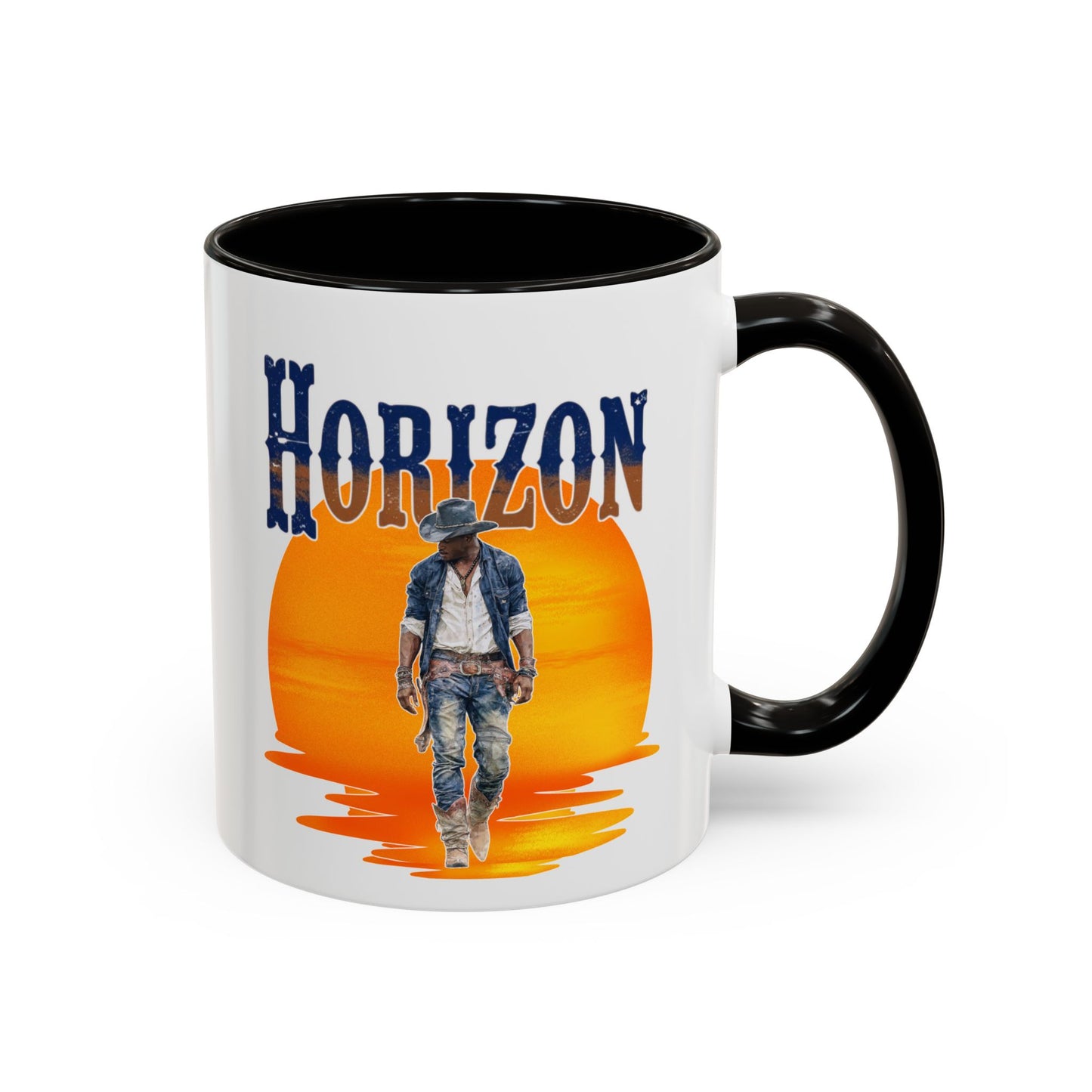 Horizon Cowboy Sunset Coffee Mug | Western Rodeo Gift | Rustic Cowboy Coffee Cup for Country Lifestyle Fans